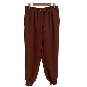 Wilfred Aritzia Buffon Brown Jogger Ankle Pants Drawstring Size XS